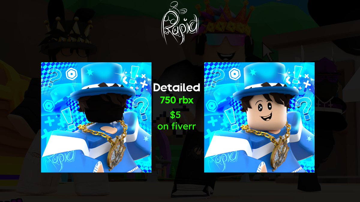 XBrandBrush's tweet image. PFP comms for @CinqDaily !🔥🔥 ty for ordering! :D
Likes❤ and Retweets♻ are appreciated!
#RobloxGFX #robloxart #RobloxDev