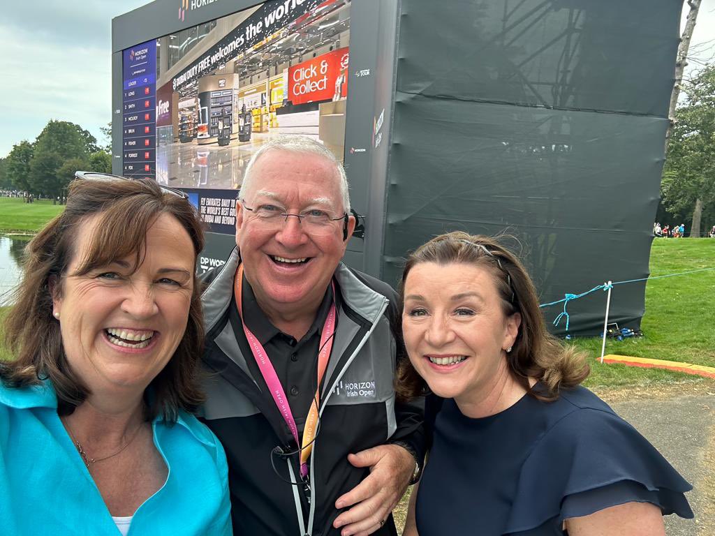 intokildare's tweet photo. Final day at The Horizon Irish Open! 
A little rain delay but 🤞will finish today. Great to catch up with old friends and meet new ones! 
Thank you to @thekclub for a fantastic few days! 
@irelandancienteast @Failte_Ireland 

#IntoKildare #Irelandancienteast #visitKildare https://t.co/uIZR9OAVVy