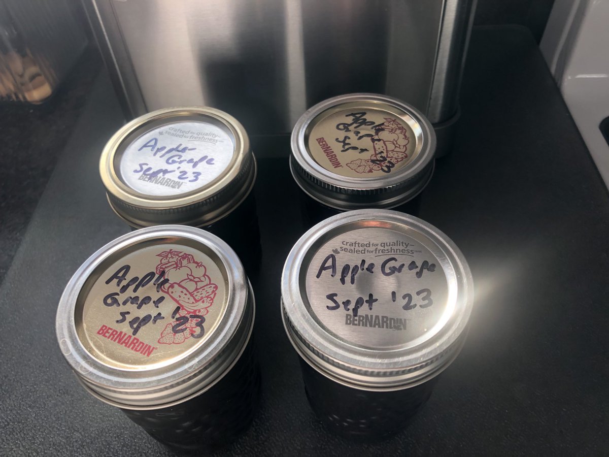 From fresh grown apples and Concord grapes in my garden to my mom’s apple/grape jam.  My mom’s secret recipe now made by my wife😊