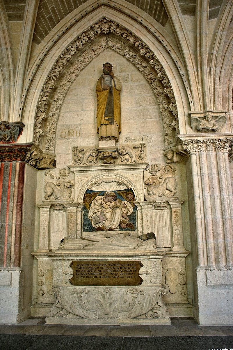 carroza13's tweet photo. Catedral de Burgos. Sepulcro del canónigo Diego de Santander S XVI. Diego de Siloé.
@LaHuellaRomnica @CantRomanica https://t.co/YCqespVPgS