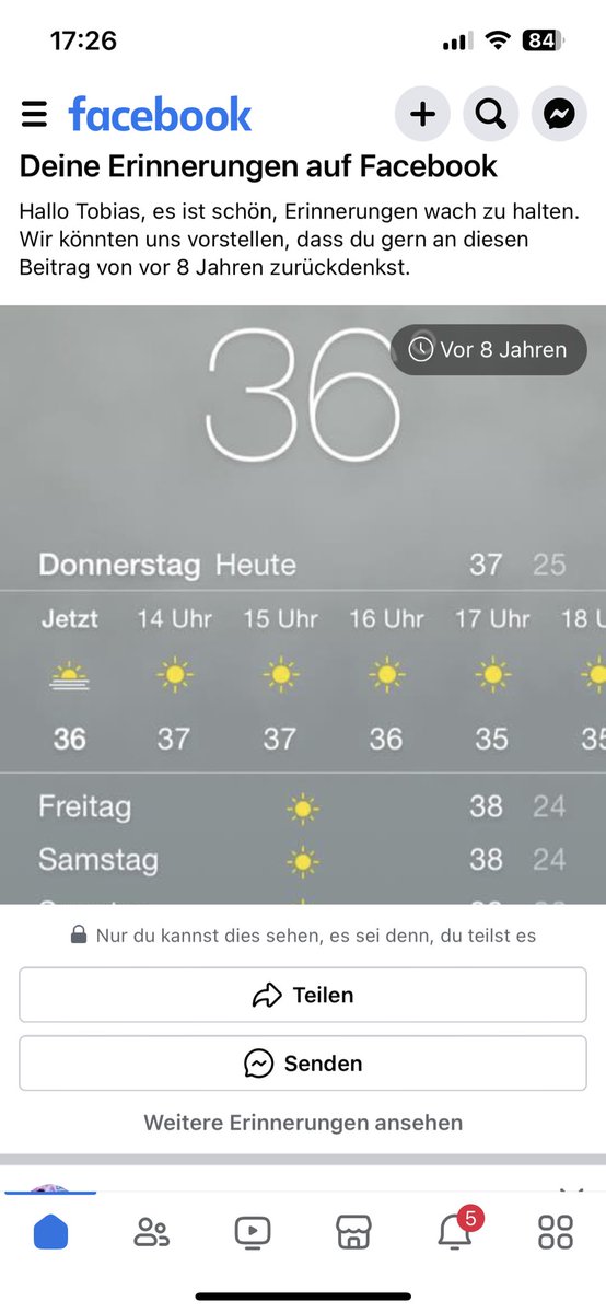 Soll mir heute keiner was von Hitzewelle und Klimaextremen erzählen!
