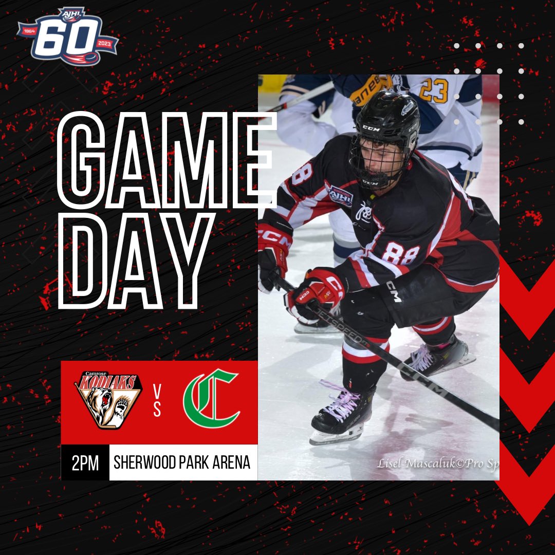 camrosekodiaks's tweet photo. Game day! 5th and final pre season tune up. 
📍 Sherwood Park Arena
⏰ 2 PM
📺 @flohockey https://t.co/lzZqklI9CF