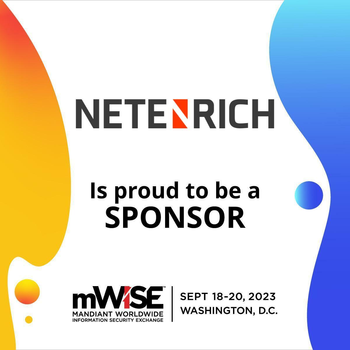 Join Netenrich at Booth #111 at #Mandiant's @mWISEConference gag.gl/QK4SyF?activit…