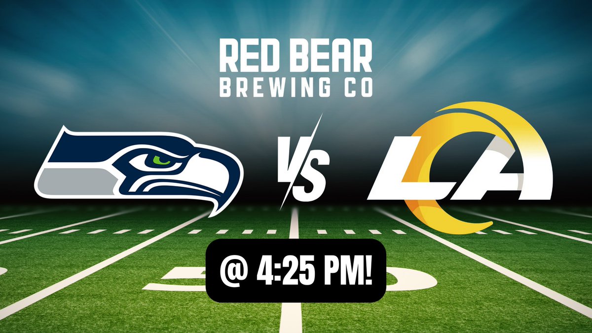 It's officially NFL Season! Catch the Seattle Seahawks vs. The LA Rams tonight at 4:25 PM!