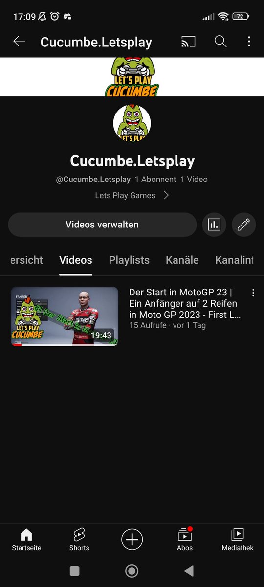 Ich bin Mega Happy. Auch wenn es nur 15 Aufrufe sind aber ich freue mich total drüber. Der erste Subscriber ist auch schon da. Mega Gefühl. #YouTube #letsplay #MotoGP #PCGamer