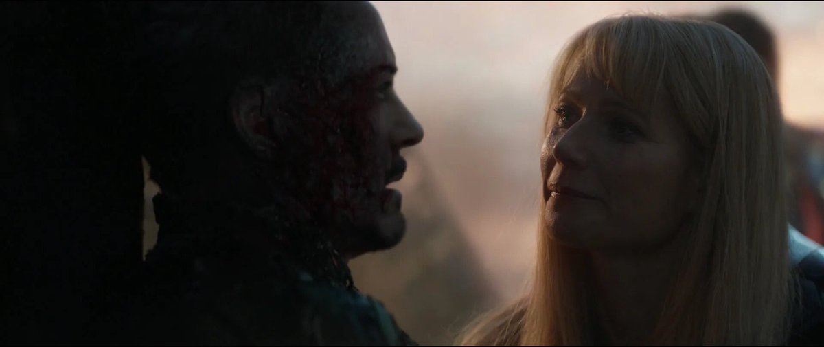 pepper looking at tony 🧸