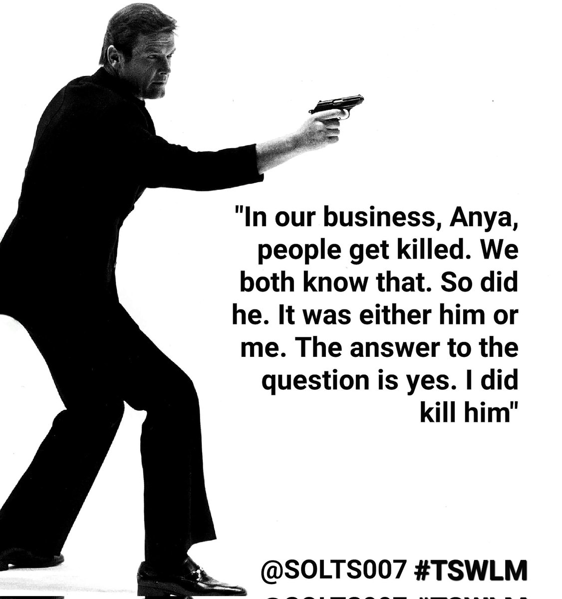 007 Killer quote
#JamesBond
#RogerMoore  #TSWLM #TheSpyWhoLovedMe (1977)