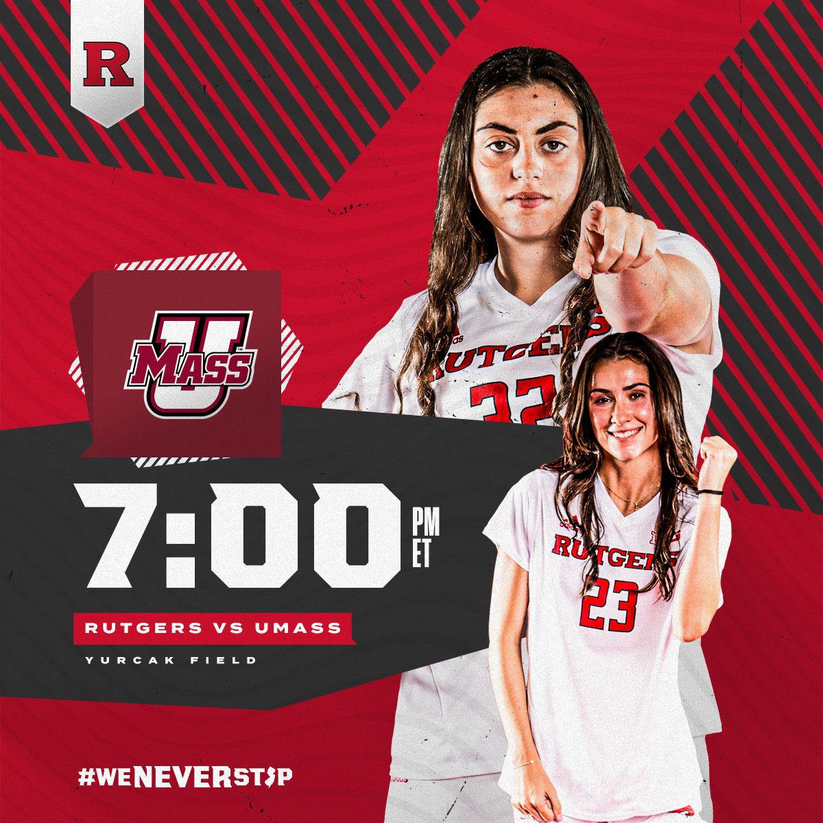 RUWSoccer's tweet photo. 🚨Schedule Update🚨
Our match today has been pushed back to 7 p.m. due to inclement weather.

𝐌𝐀𝐓𝐂𝐇 𝐃𝐀𝐘❗❕
⚽ Rutgers (2-2-2)
🆚 UMass (3-1-2)
📺 https://t.co/E7JlRgvu7M
📻 https://t.co/f0tFlQMjyy
📊 https://t.co/HwX4zLI7DI
📰 https://t.co/zoCzoaPijx https://t.co/z2mpx1EUxY