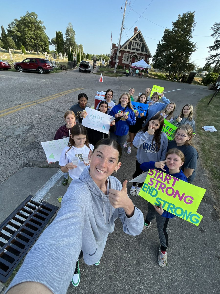 Kyla Bellich (@kylabellich) on Twitter photo Early morning team bonding at the Clinton half marathon!!! 🏃♀️☀️ <a href="/PPCSactivities/">Prince of Peace Activities & Athletics</a> #popirishvolleyball Early morning team bonding at the Clinton half marathon!!! 🏃♀️☀️ <a href="/PPCSactivities/">Prince of Peace Activities & Athletics</a> #popirishvolleyball