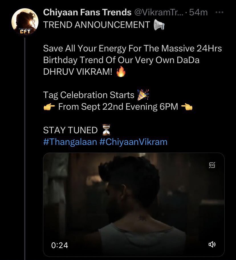 @itzSakthiVel_ Support♥️💥 RT @VikramTrends