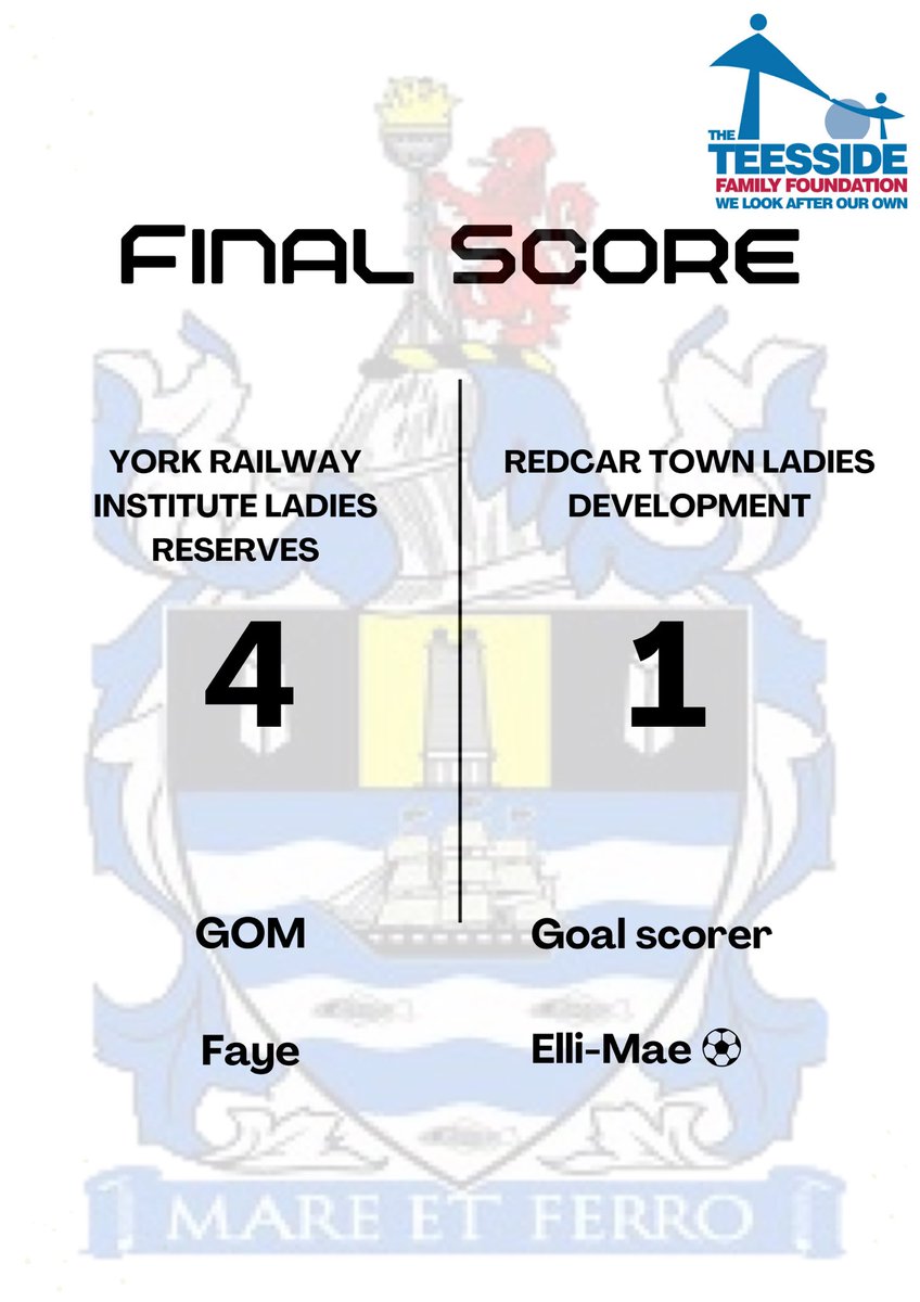 After a very warm Sunday the game ended 4-1. Town bagged their first goal of the season from Elli-Mae. We go onto next week when we’re back on home soil ⚽️