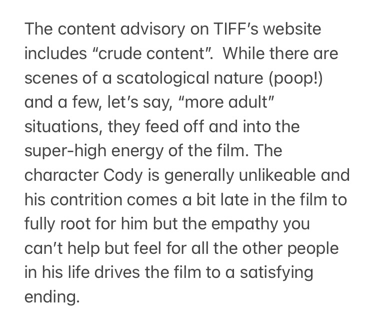 snaktheshow's tweet image. Hey, Viktor! CDN Premiere 🇨🇦🎥
Director Cody Lightning
Writers: Cody Lightning, Samuel Miller #SNAKatTIFF #HeyViktor #CodyLightning #hannahcheeseman #CanadianTalent #CanadianMovie