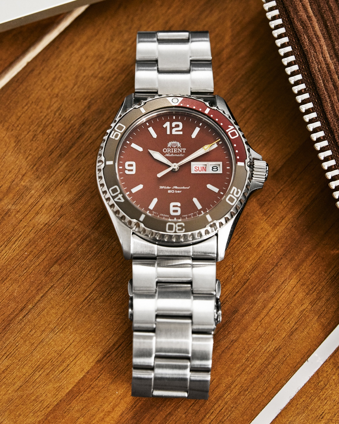 Orient mako red sale