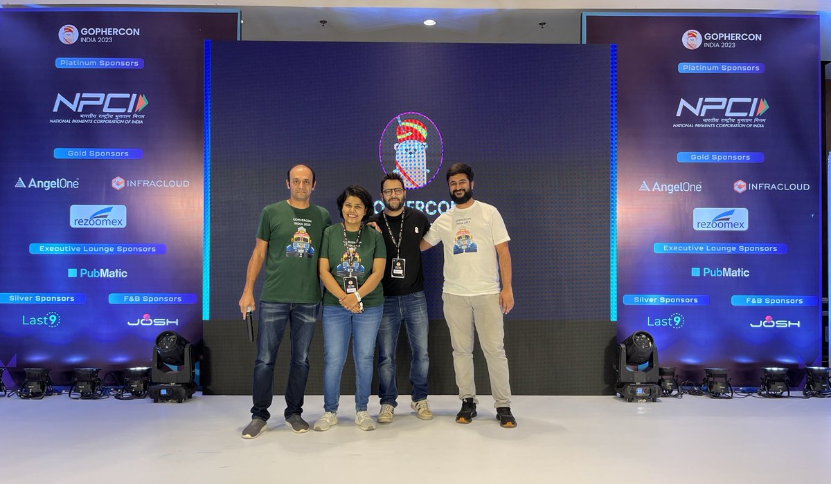 GopherConIndia's tweet image. Let&apos;s raise a toast to the outstanding team of organizers, the driving force behind the phenomenal success of GopherCon India 2023! 
Cheers to their dedication and hard work in bringing together the Go community for an unforgettable event.

#GCI23 #GopherconIndia2023 #go