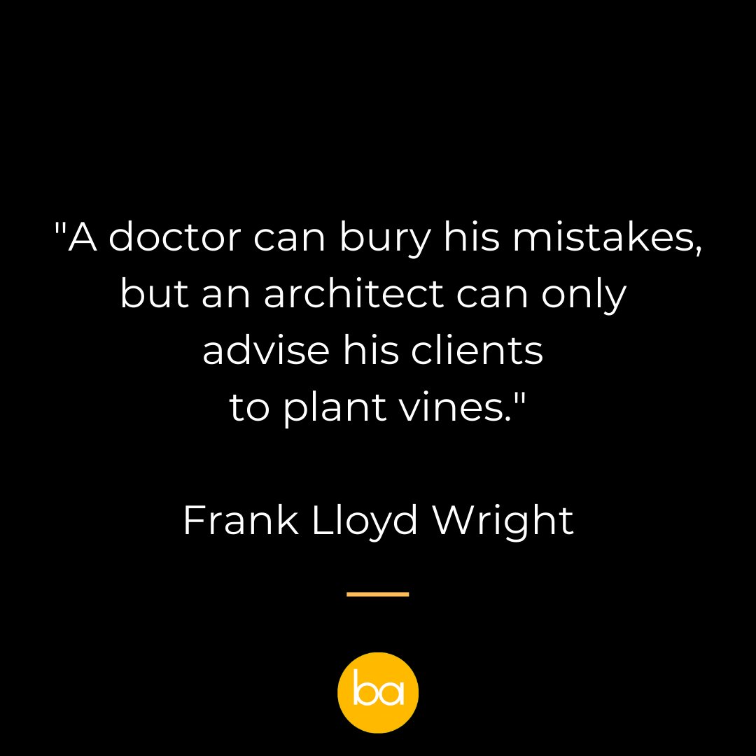 BlessedArch's tweet photo. #quoteoftheday #frankllyodwright https://t.co/bT0QWaDSiu
