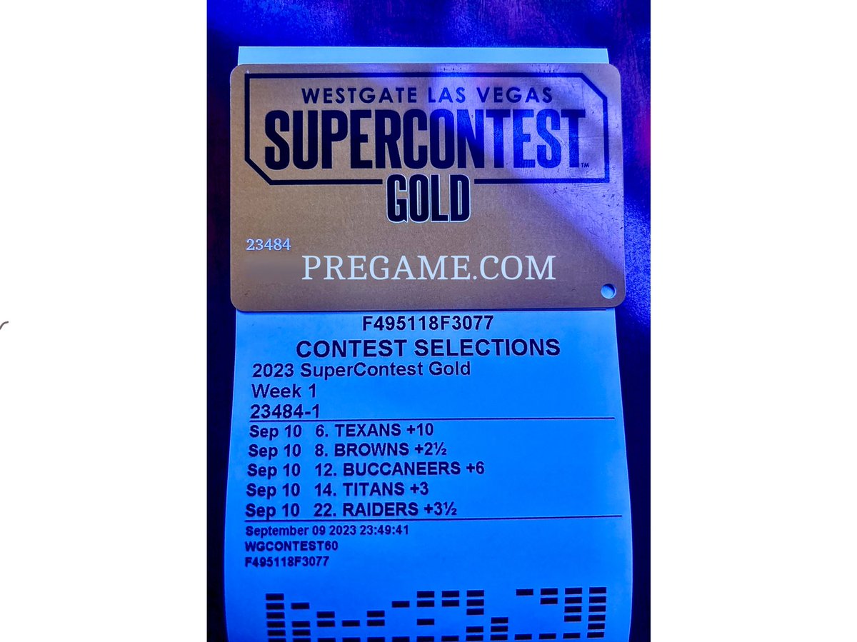 Our picks in the $5000 SuperContest Gold: