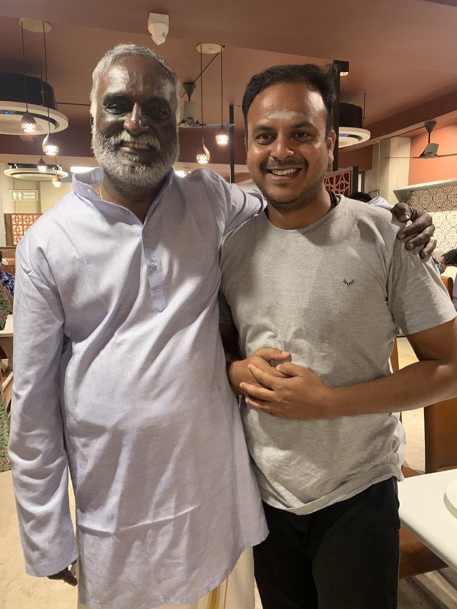 I met my favorite writer Bava Chelladurai at Thiruvanamalai today. He hugged me with all love and joy.
Now he has become a busy actor.
Thank you so much sir. @bavachelladurai @poetswritersinc @tamilwriters