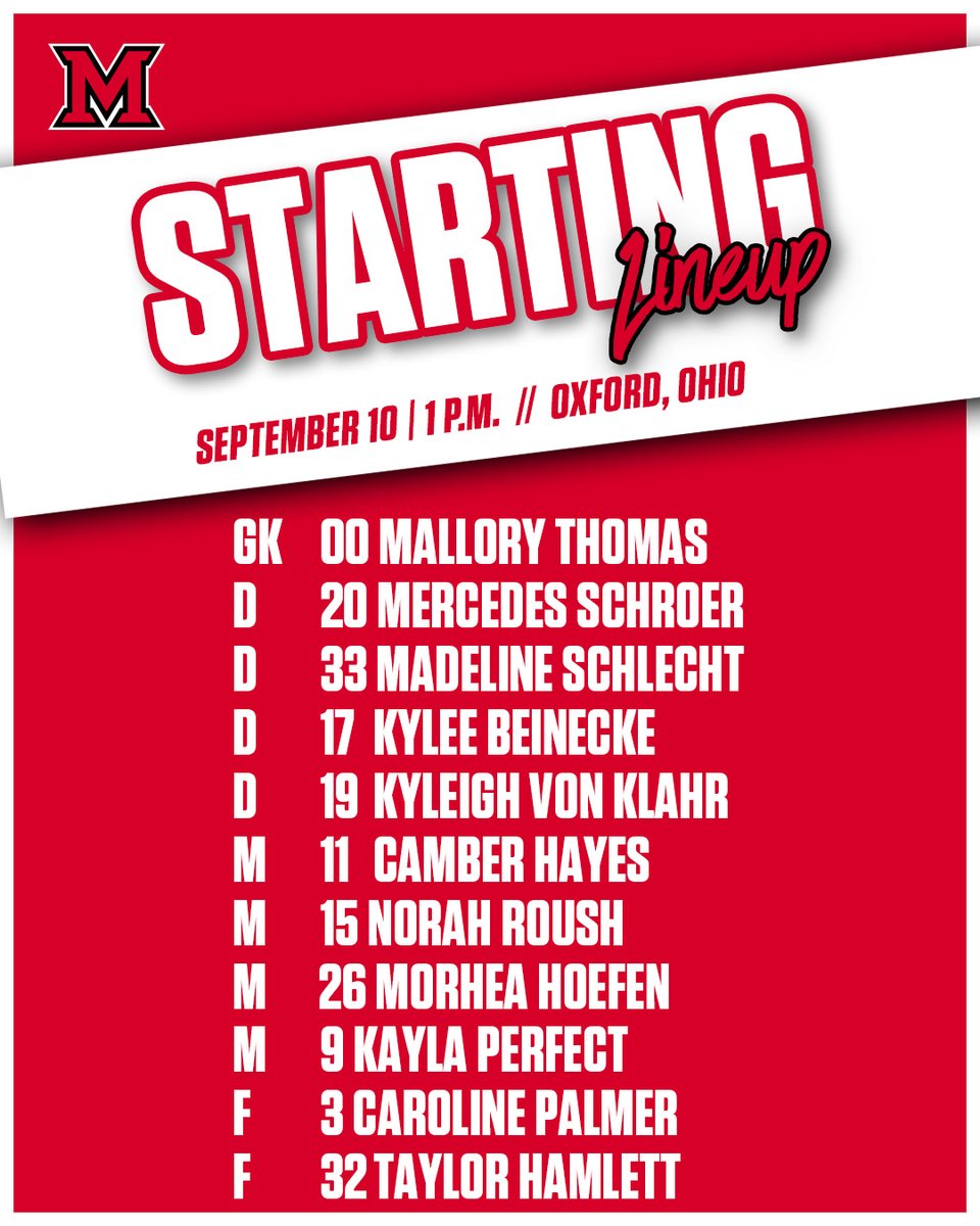 Here's your Starting XI for today's match against EKU!