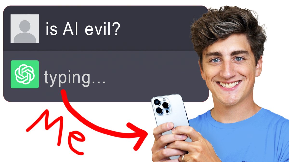 new video!
i made a fake ai that's actually just me