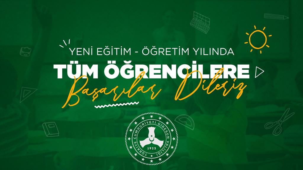 İyi dersler çocuklar!🔔🙂

Yarın başlayacak olan 2023-2024 eğitim öğretim yılının sevgili öğrencilerimize, velilerimize, öğretmenlerimize ve idarecilerimize hayırlı olmasını diliyorum.

Yüce Mevla muvaffak eylesin.

#OkullarAçılıyor