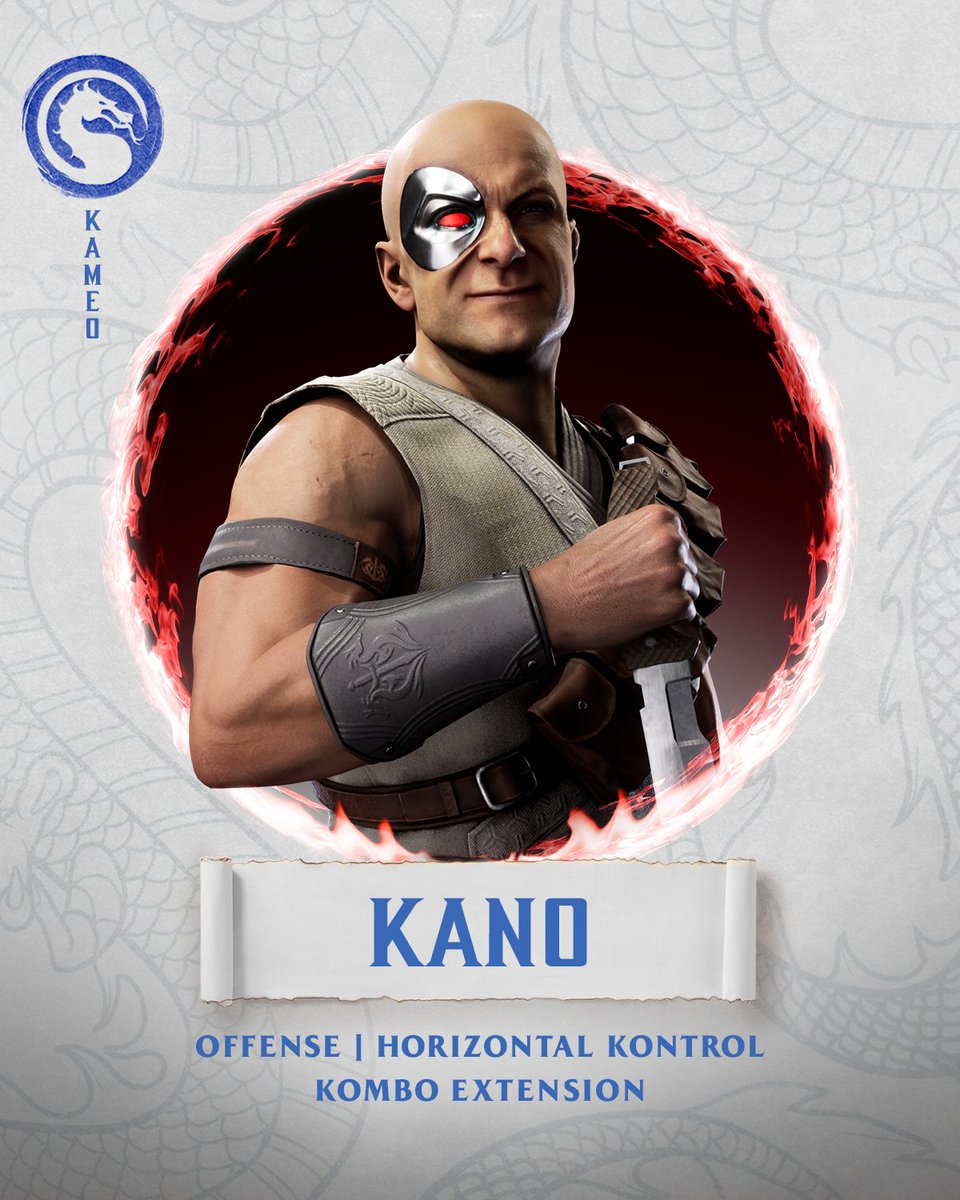 Kano the Black Dragon Member from the Mortal Kombat Series