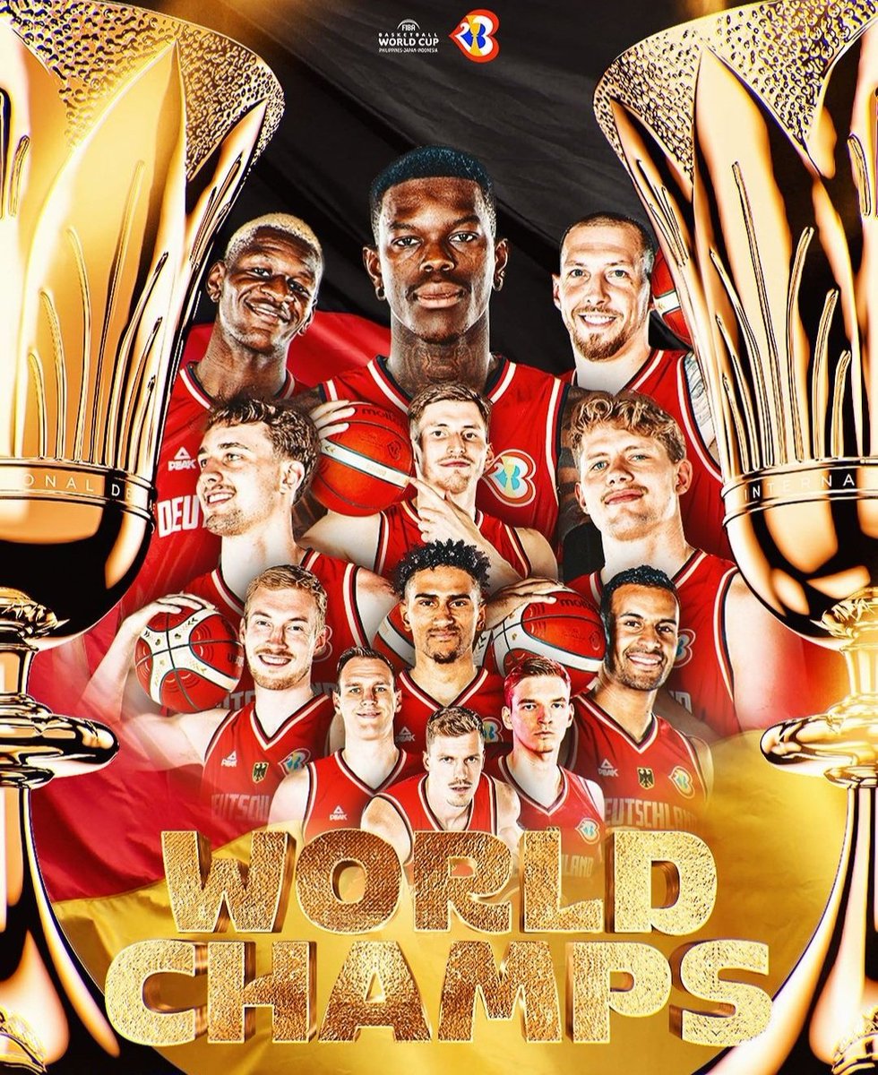 Champions! Deutschland ist Weltmeister - Glückwunsch🥳🏀 #BasketballWM