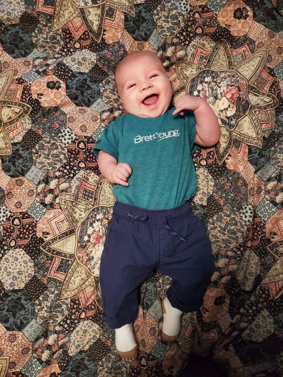 Little man repping <a href="/BYTurf/">BrettYoung Turf</a> <a href="/BrettYoungSeeds/">BrettYoung</a> today