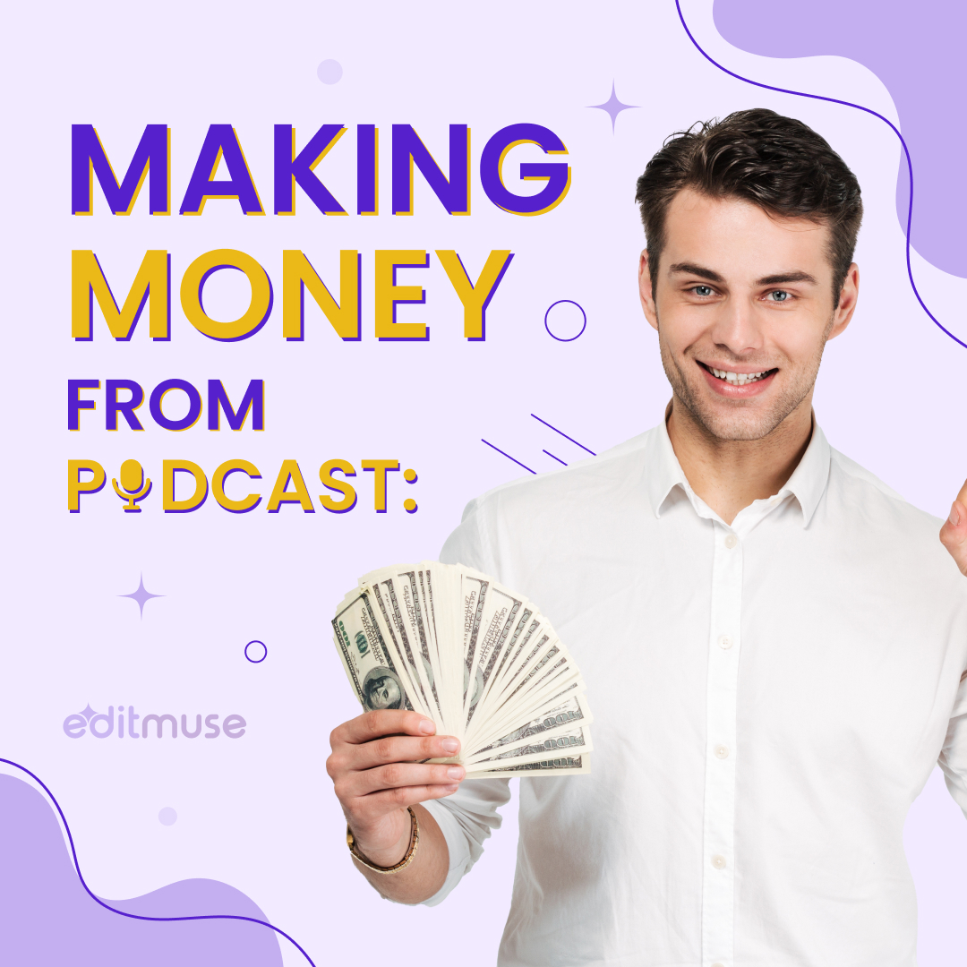 editmuse's tweet image. a) Advertising: One of the most common methods is through advertising. 

b) Sponsorships: Another way to make money from podcasts is through sponsorships. 

To read the full article go to our website: editmuse.com

#PodcastLife
#MyPodcastJourney
#Podcastincome