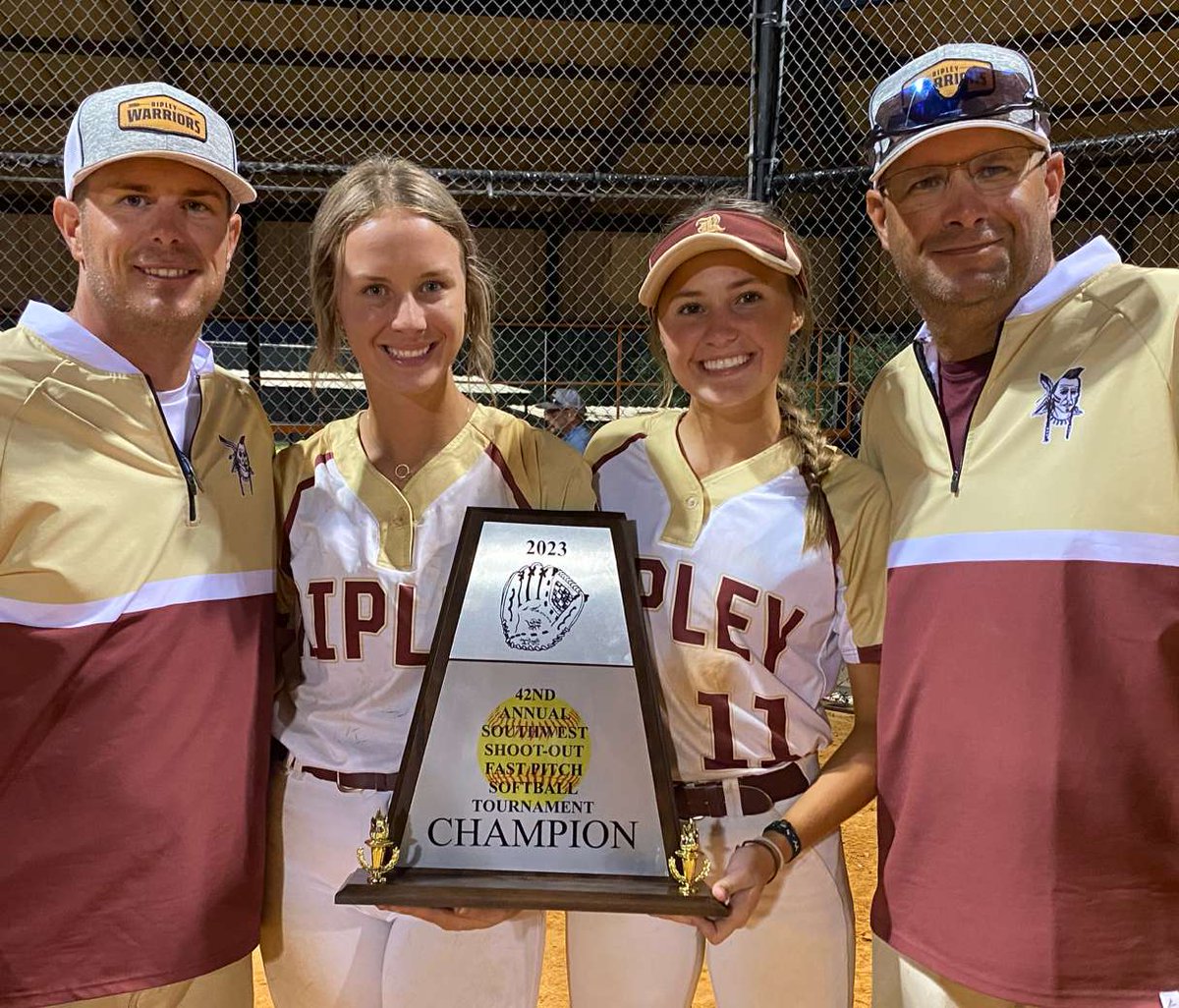 Ripley Lady Warriors Southwest Shootout Softball Tournament Champs.🏆.364 AVG/OPS 1.098/1 HR/5 RBIs/0 Errors <a href="/MSC_Softball/">MSC Softball</a> <a href="/CarolynO_24/">Carolyn Overton</a> <a href="/canes_oklahoma/">Canes Oklahoma</a>
