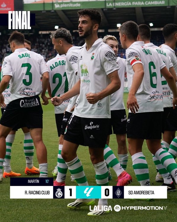 FFantasy_ES's tweet photo. 8 puntos de 15 📈

7 puntos de 9 en El Sardinero 🏟️ 

Ningún tanto encajado como local 🔐 

6 goleadores distintos ⚽️ 

Mejor inicio de su historia en Segunda en este siglo  ⭐️ 

Así es el Real Racing Club 2023-24 💚

 #LALIGAHYPERMOTION https://t.co/u0CMNcqEcG
