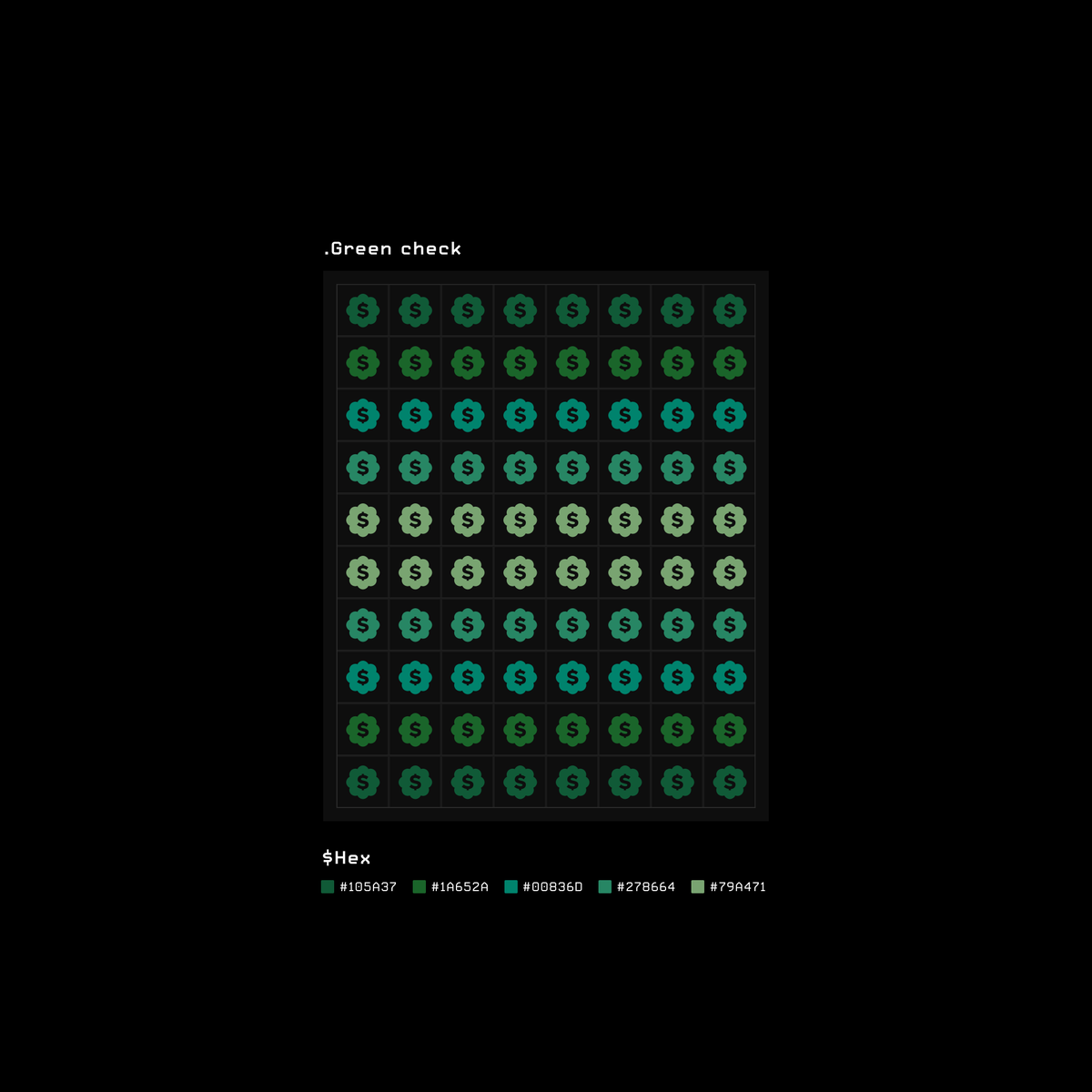 bastien211's tweet photo. Check ✅ or  Check 💵

I used the official dollar green colors 🟩  
( vv-checks edition upgrade 😏 ) https://t.co/PiAEOT95me