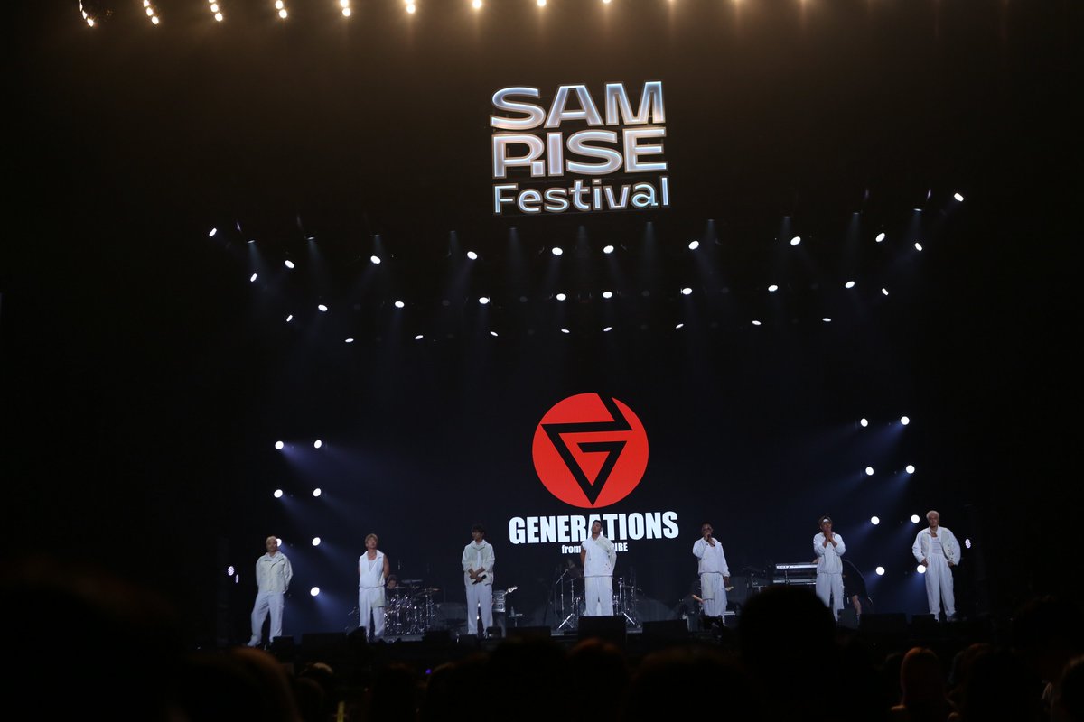 samrise_fest's tweet photo. SAMRISE Festival Photo Report!!!

【DAY-2＿9/10】
GENERATIONS
@generationsfext

#GENERATIONS
#SRF
#SAMRISEfestival
#samrise_fest
#サムライズフェスティバル https://t.co/ges5n4cxp5
