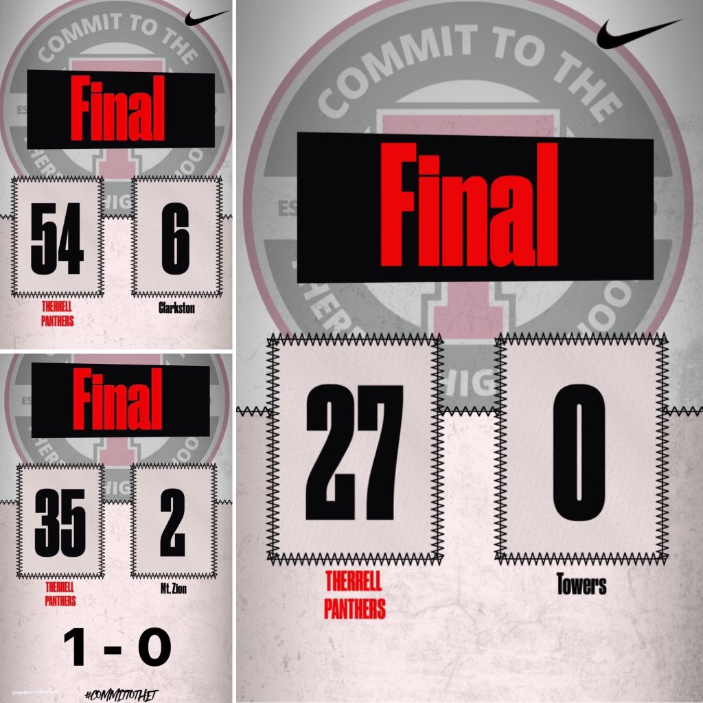 Going into the new week on Panther Trail ready “To Get To Work!”  3-0 for our Varsity Football Team! Congratulations <a href="/coachjamison1/">BJ Jamison</a> the players and the coaching team! #CommitToTheT <a href="/therrellathlet1/">D.M. Therrell Athletics</a> @1APS_Athletics <a href="/DMTherrellFB/">Therrell Football</a> <a href="/drkalag/">Dr. Kala T. Goodwine</a>