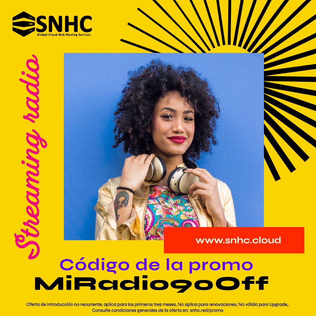 SmartNetHosting's tweet image. Streaming Radio con SonicPanel! 🎶📻
🔥 Oferta: Ahorra un 90% los primeros 3 meses. ¡No te lo pierdas! 🤩🎉
✅Calidad de audio. ✅Transmisiones ininterrumpidas. Soporte 24/7. Activa tu descuento ahora➡️ snhc.red/streaming
#StreamingRadio #SonicPanel #OfertaEspecial