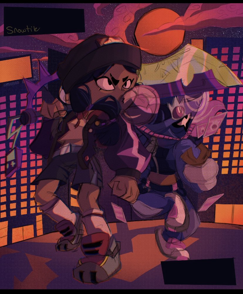 💜(Old piece) also thought I posted this here but heres an old old piece of heroine Bibi and street ninja tara 💜#Brawlstars #brawlstarsfanart #BrawlstarsArt #BrawlstarsBibi #BrawlstarsTara #Fanart