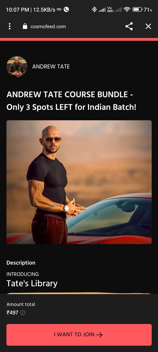 anehsking's tweet photo. A scamster running ads on YouTube in India in an attempt to trick people and damage Tate's reputation.... Can someone look into it?

This is the link 
https://t.co/bsG118zAsZ

@TateNews_
@TateTheTalisman
@ReachMorpheuss
@therealworld_ai
@TateNews_ https://t.co/av384hd8Ad
