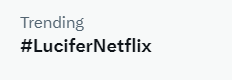 L👀k who's Trending! 😈💜 

#LuciferNetflix #Deckerstar