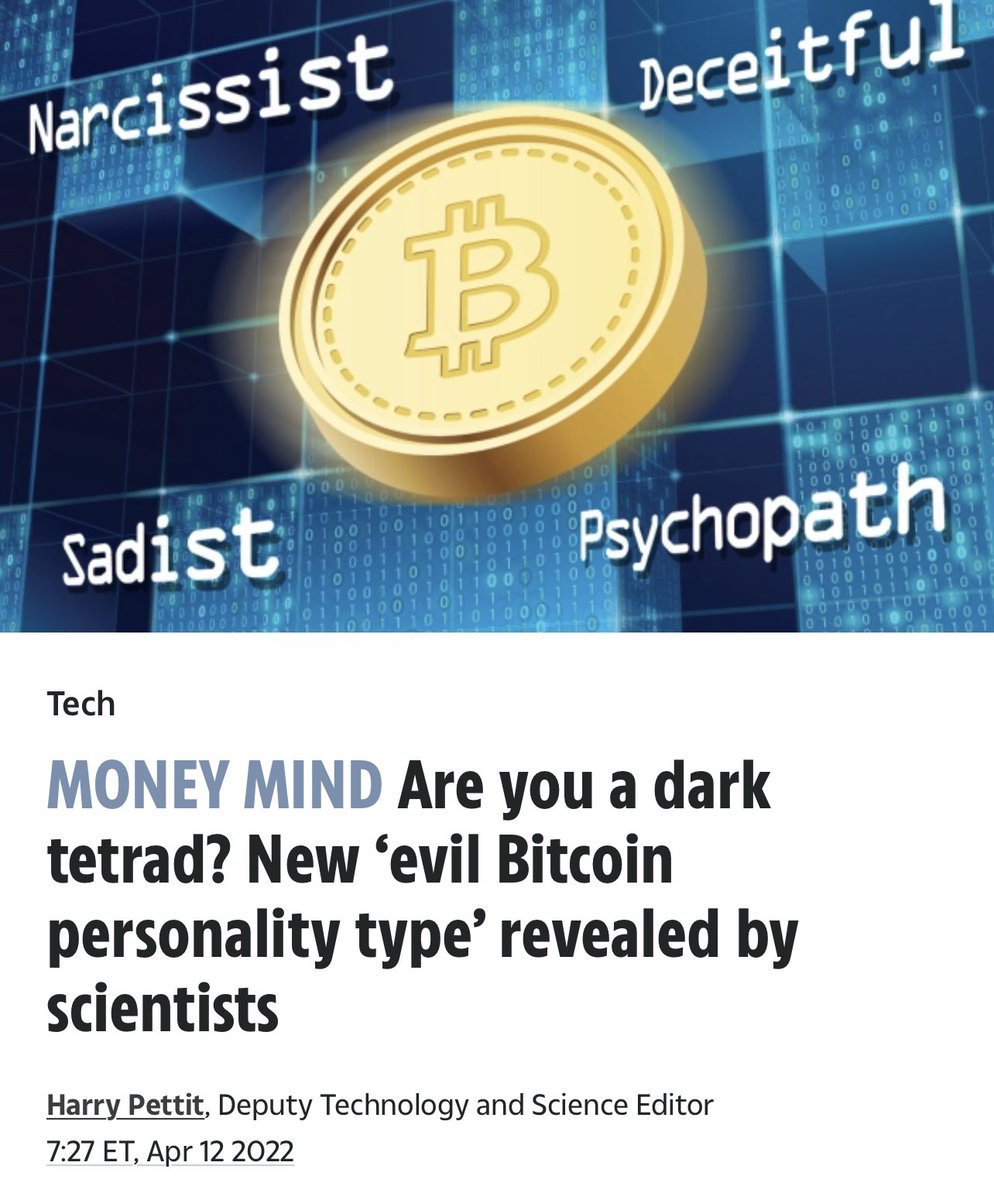 Normal human being: I am going to put my savings in a money that nobody can debase

Media owned by the owners of the fiat printers: