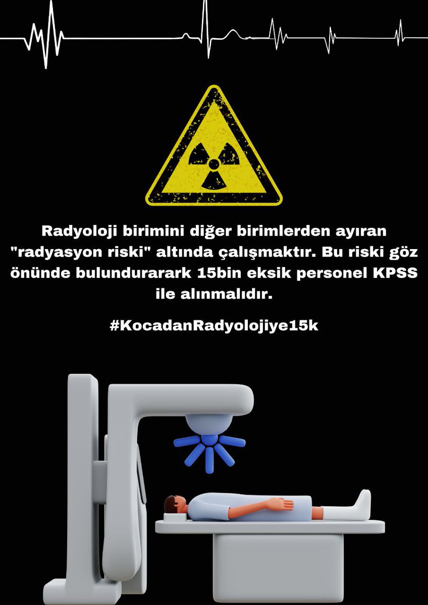 Sahadaki eksikliğin giderilmesi için radyolojiye 15k atama talep ediyoruz sayın <a href="/drfahrettinkoca/">Dr. Fahrettin Koca</a> <a href="/RTErdogan/">Recep Tayyip Erdoğan</a> <a href="/memetsimsek/">Mehmet Simsek</a> #KocadanRadyolojiye15k
