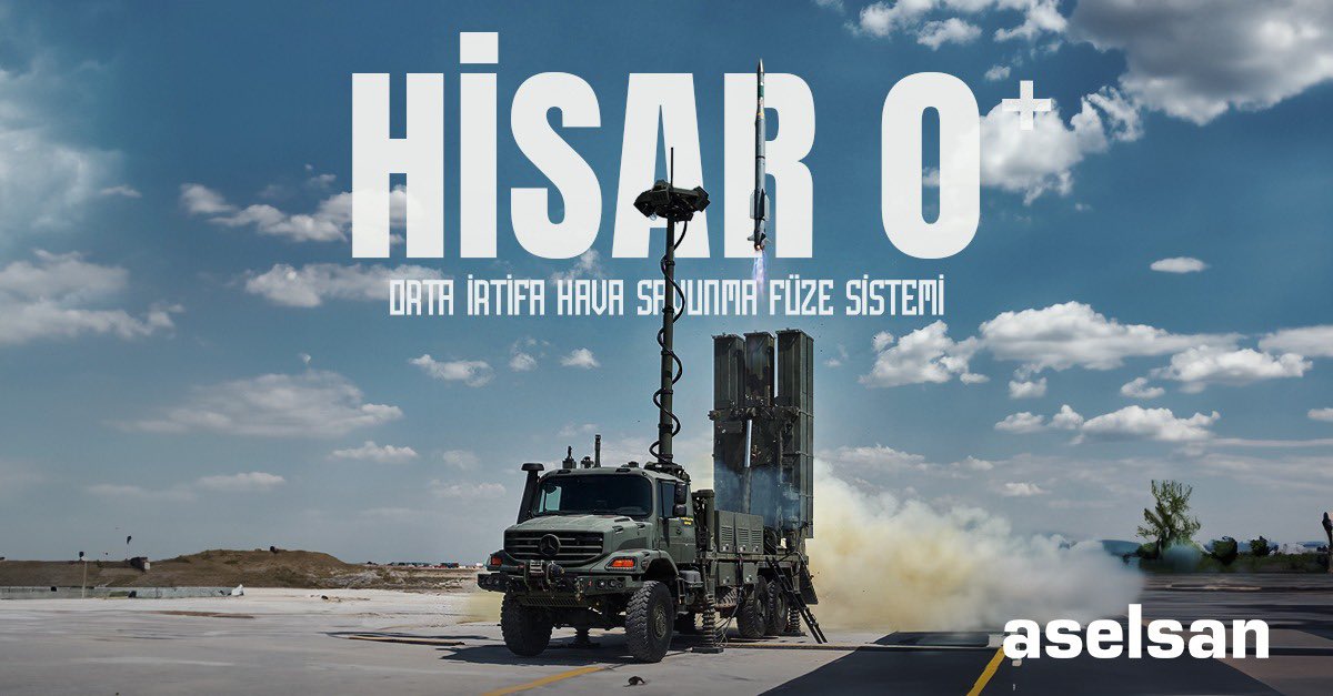 Semaların aşılmaz HİSAR'ı, hava tehditlerine karşı ülkemiz için görev başında.
⬇️
HİSAR O+ Orta İrtifa Hava Savunma Füze Sistemi, sabit birlikler ile kritik tesislerin:
🎯Savaş Uçakları
🎯Helikopterler
🎯İHA'lar
🎯Seyir Füzeleri
🎯Havadan Karaya Füzelere
karşı hava savunma💥
