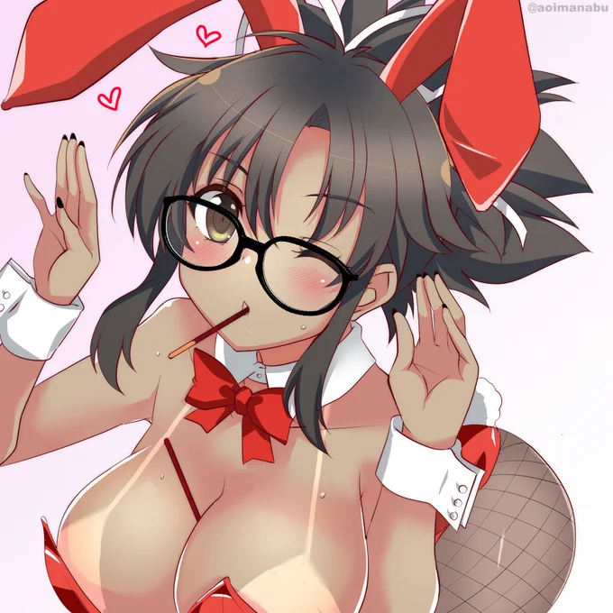 各支援サイトを更新しました 誕生日絵の眼鏡・日焼け差分です   飛鳥・日影 誕生日バニー絵(差分込み42枚)  