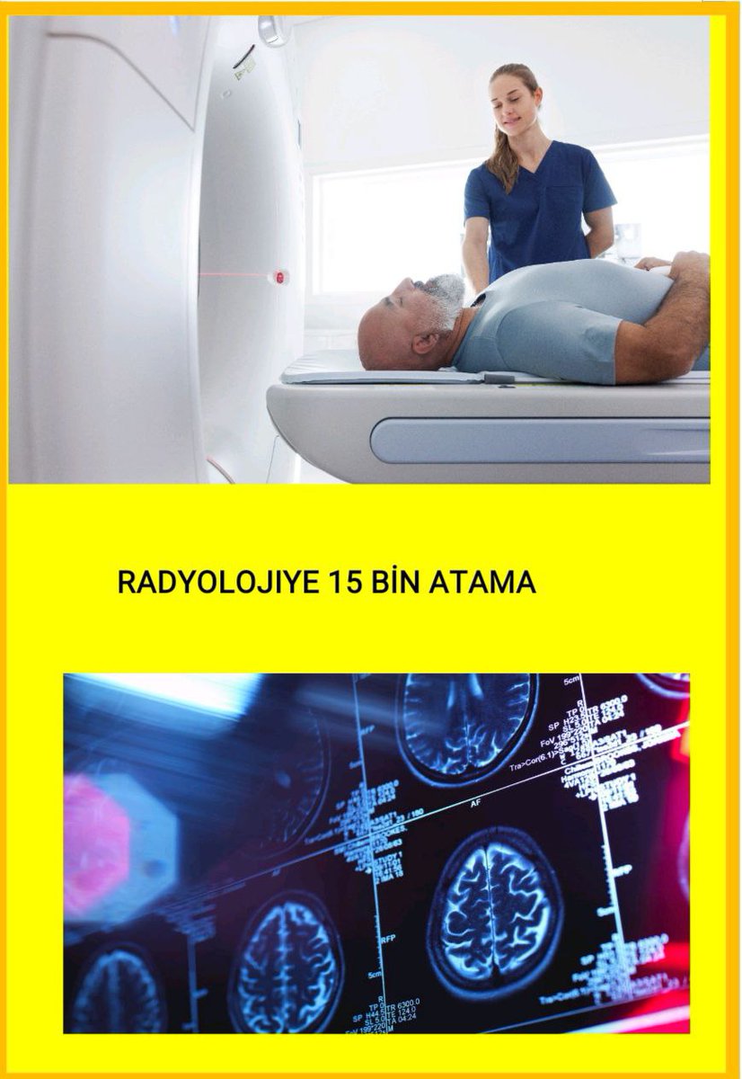 Radyoloji Bölümü , Taşeronlar tarafından işletildiği için aylar sonrasına verilen MR ve Tomografi randevuları artık sağlıkta alarm vermektedir. Erken teşhislerin önemi için taşeron şirketlerine son verilip Radyolojiye acil 15 bin kadro verilmelidir 
#KocadanRadyolojiye15k