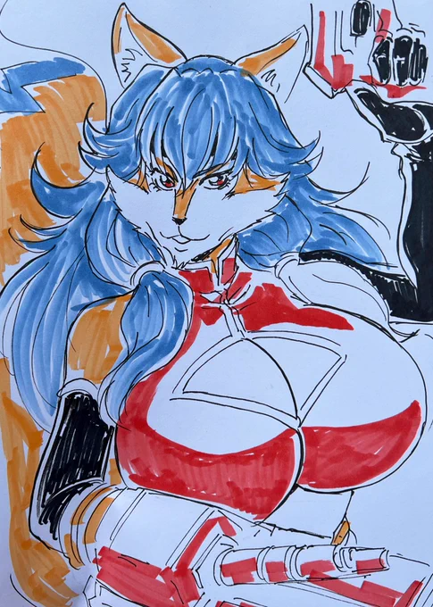 人の絵を描いてみた感じのアレで よろこんでくれたのでヨシ!