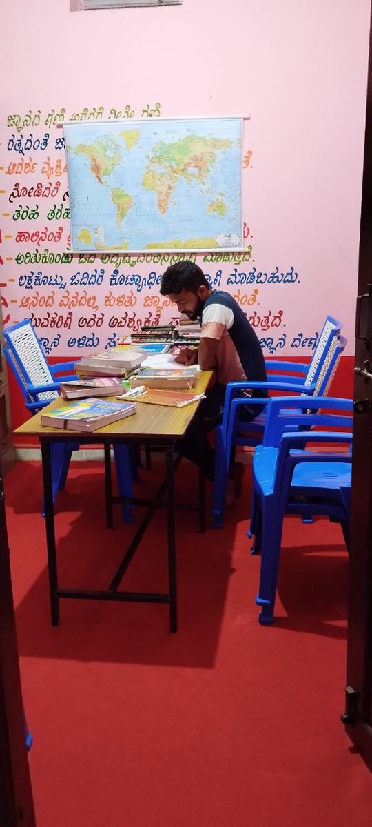 Not only kids but also college students, civil services aspirants, and others use the rural library every day. Rural public libraries are open to all. #librariesforall