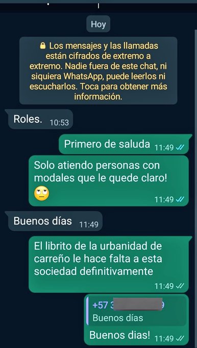 Lo minimo es tener modales , aqui o en cualquier parte, no atiendo gente maleducada 😑 https://t.co/6<a href="/tag/femdom"class="tags"><span>#femdom</span></a><a href="/tag/feet"class="tags"><span>#feet</span></a><a href="/tag/barefoot"class="tags"><span>#barefoot</span></a><a href="/tag/dominatrix"class="tags"><span>#dominatrix</span></a><a href="/tag/foot"class="tags"><span>#foot</span></a><a href="/tag/pies"class="tags"><span>#pies</span></a>