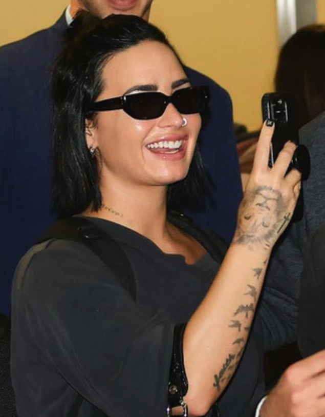 poptime's tweet photo. Reação de Demi Lovato desembarcando no Brasil (esquerda) e nos Estados Unidos (direita) viraliza na web 🗣️🇧🇷❤️ https://t.co/ekX5flkw5u