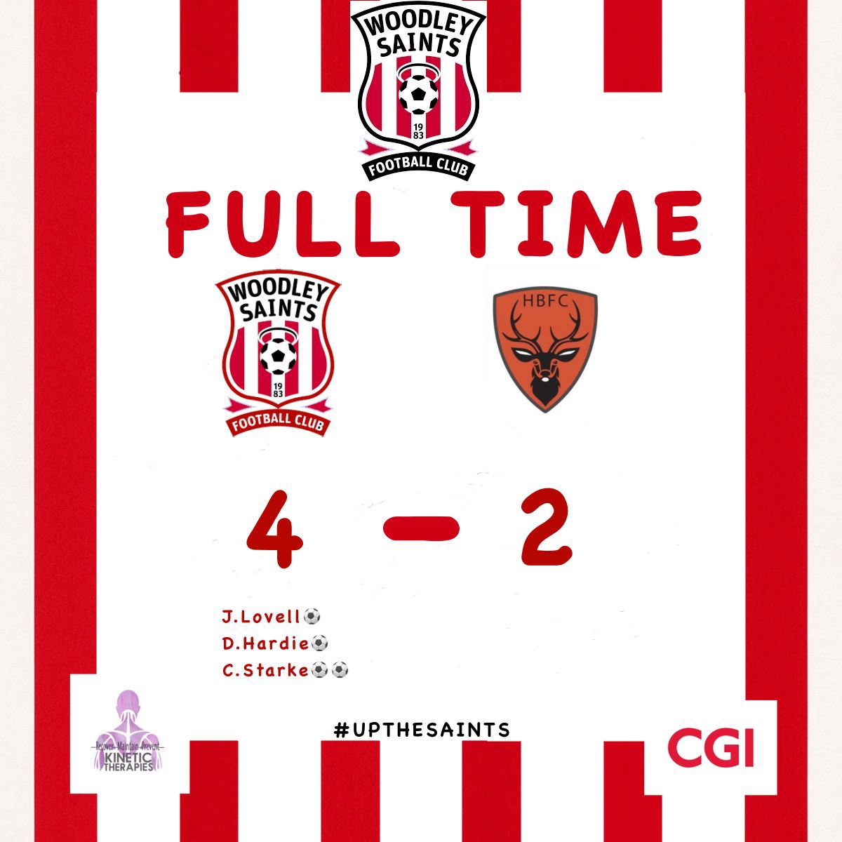 Big win this morning from the boys in a scorching hot game. Boys battled hard from going down a goal twice to come back and secure the three points. Onto next week. #UpTheSaints