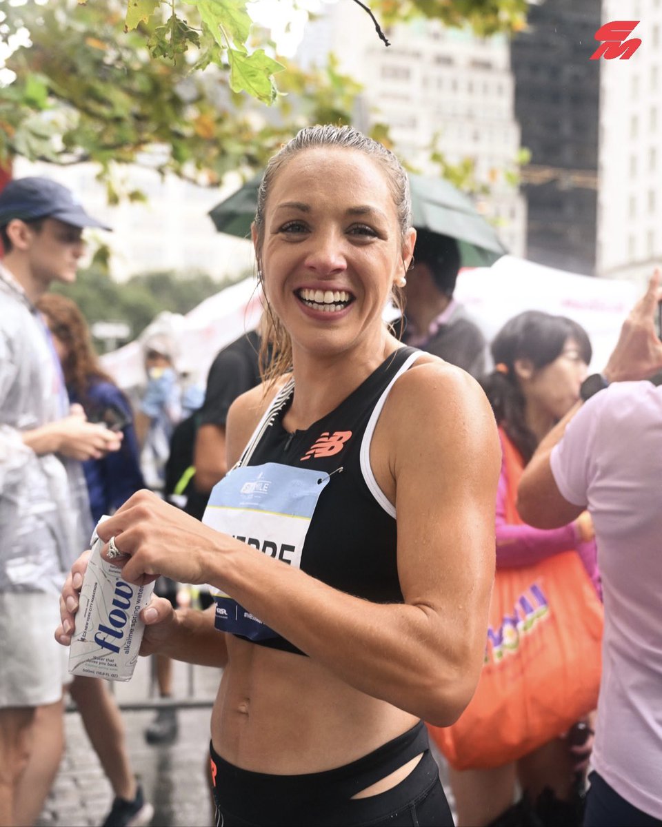 A very warm welcome back to Olympian Elle St. Pierre! 👩‍👦
 
6 months after giving birth to her son Ivan, St. Pierre is back in action at the <a href="/nyrr/">New York Road Runners</a> 5th Avenue Mile, finishing 7th (2nd American) in 4:23.