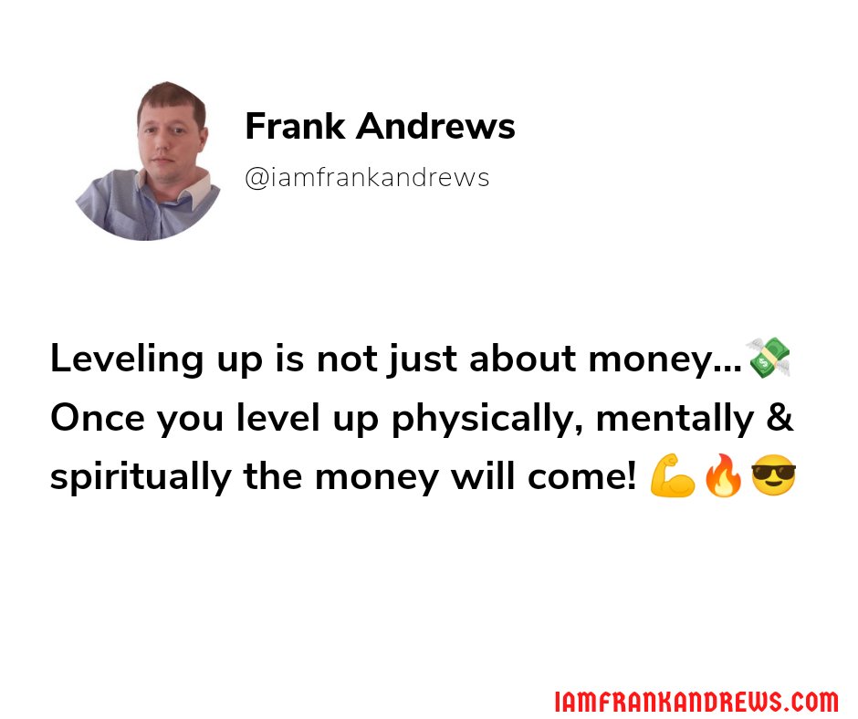 iamfrankandrews's tweet image. #levelup #uplevel #frankandrews