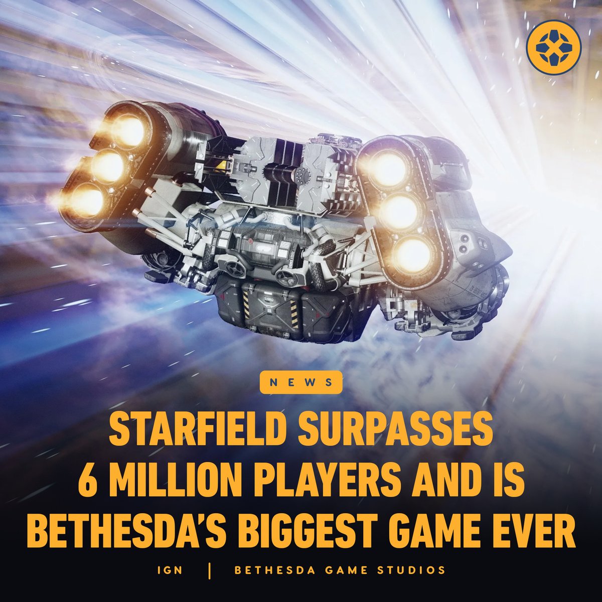 At more than 6 million players, Starfield is officially Bethesda's biggest game launch of all time. It's a remarkable milestone for the RPG developer, not the least because it is home to established franchises like Fallout and The Elder Scrolls. bit.ly/44KPe52